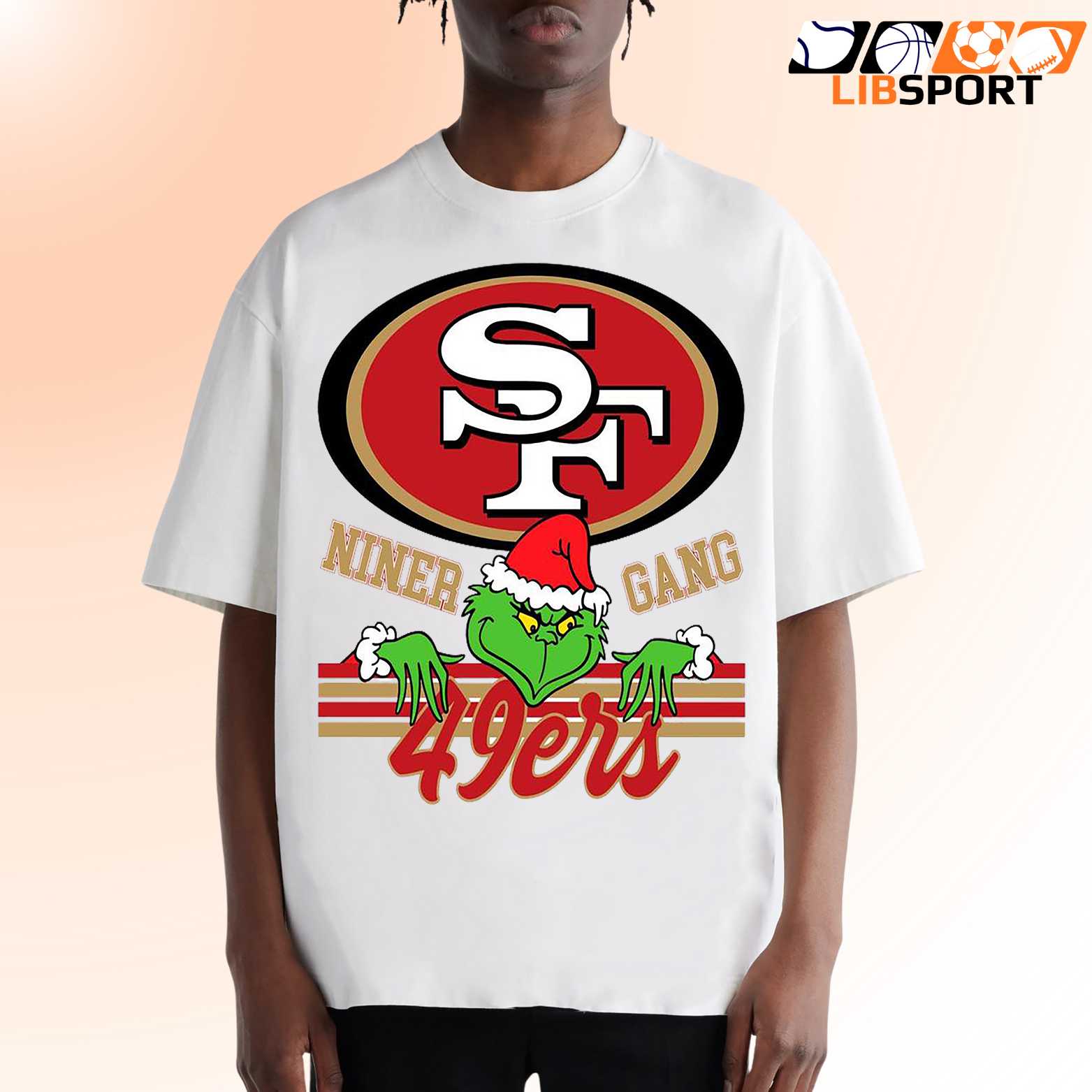 Grinch San Francisco 49ers T-Shirt, Niner Gang Christmas Shirt, Nfl Holiday Fan Tee